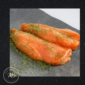 Filets de poulet marinés
